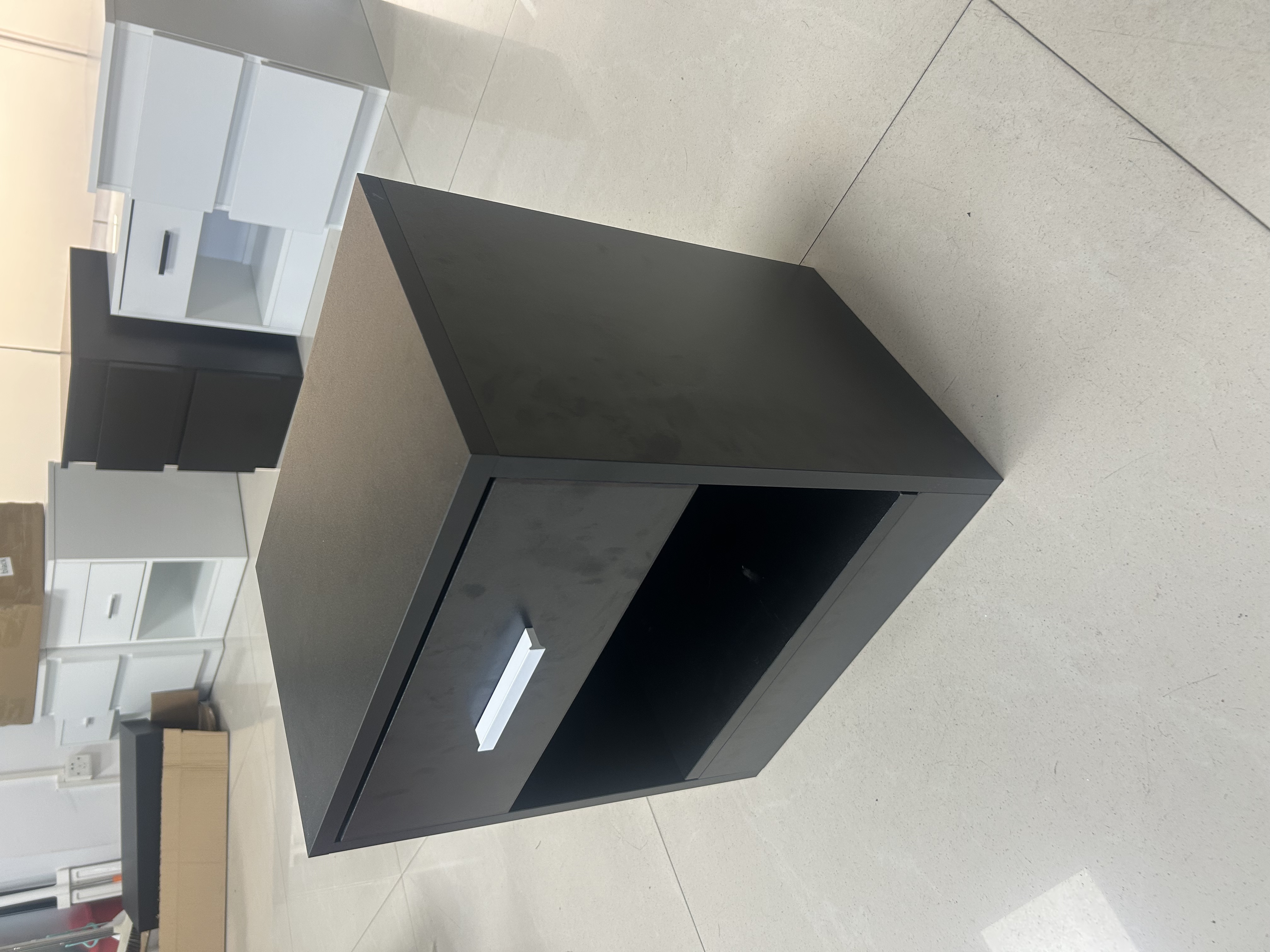 Modern Nightstand with Hidden Compartment, Bedside Table with Secret Storage Drawer for Valuables