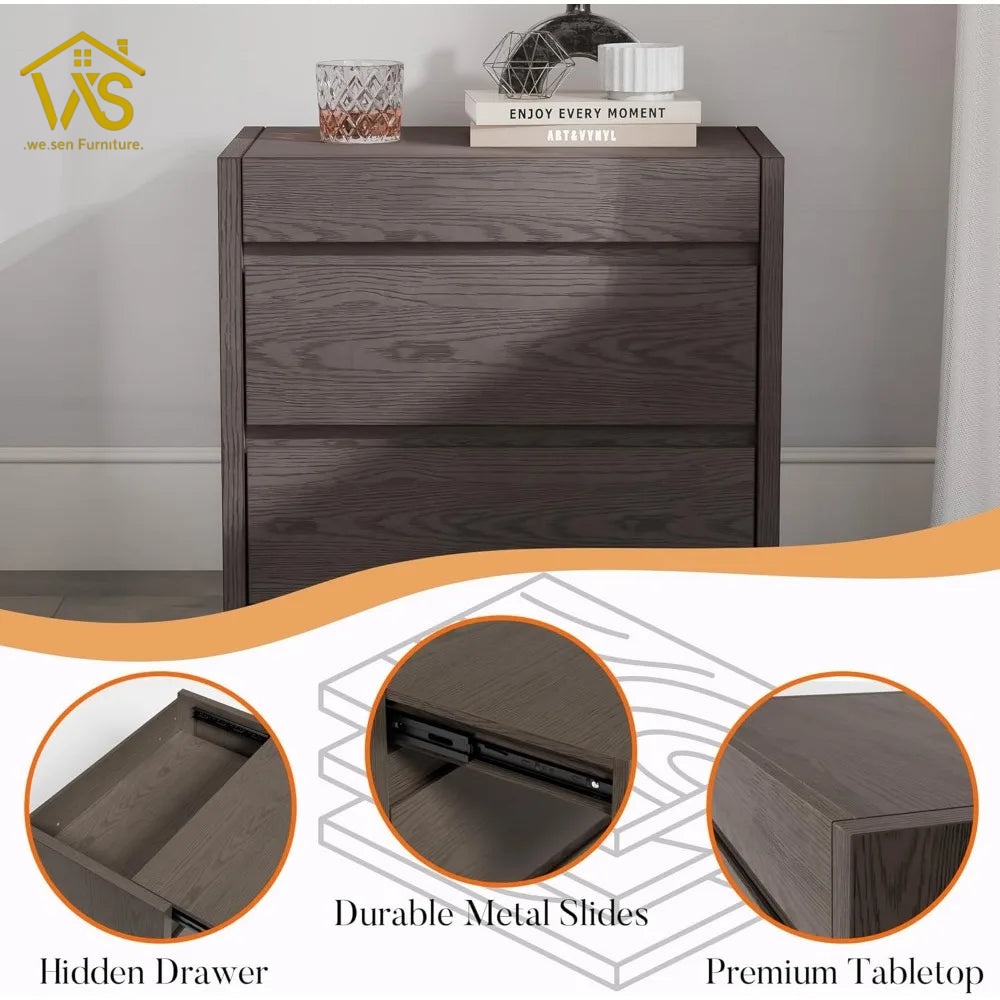 Nightstand with secret drawer