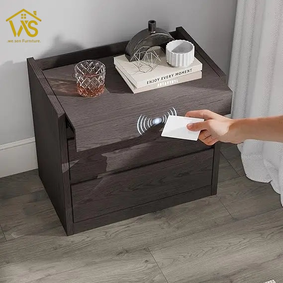Nightstand with secret drawer