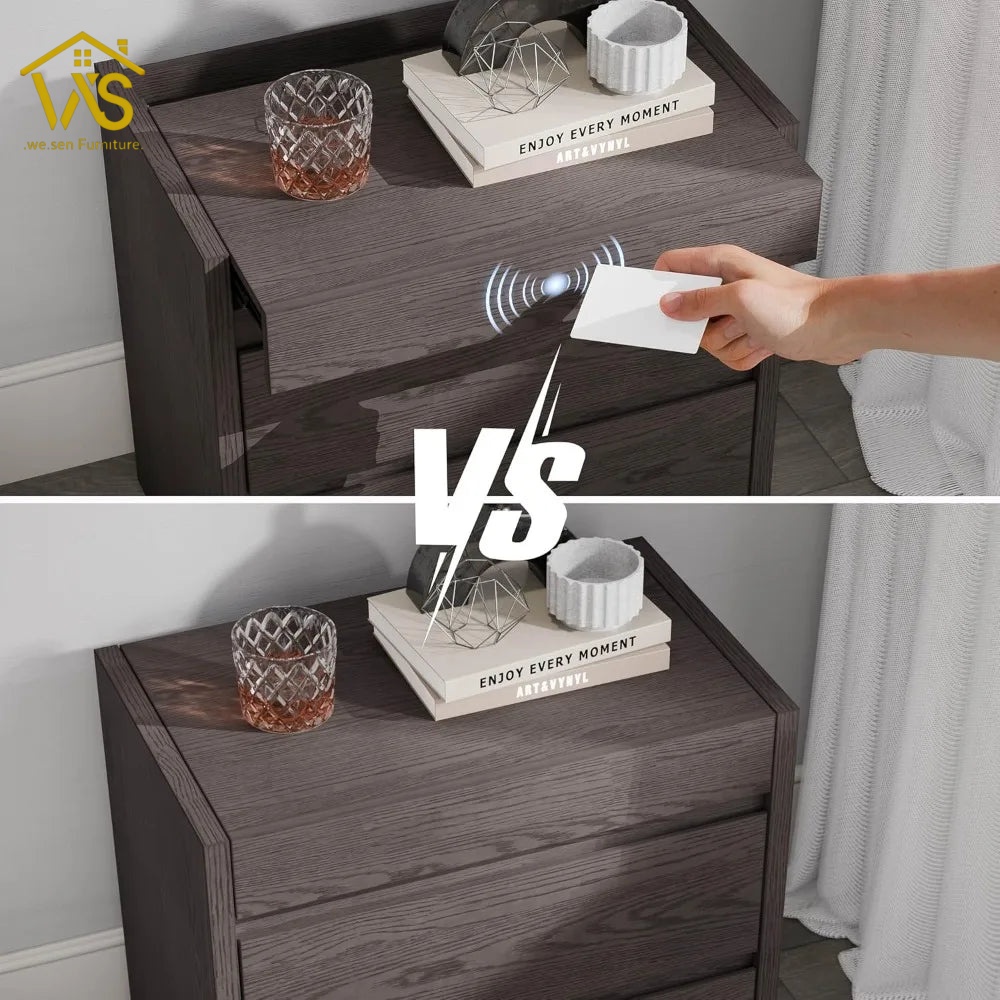 Nightstand with secret drawer