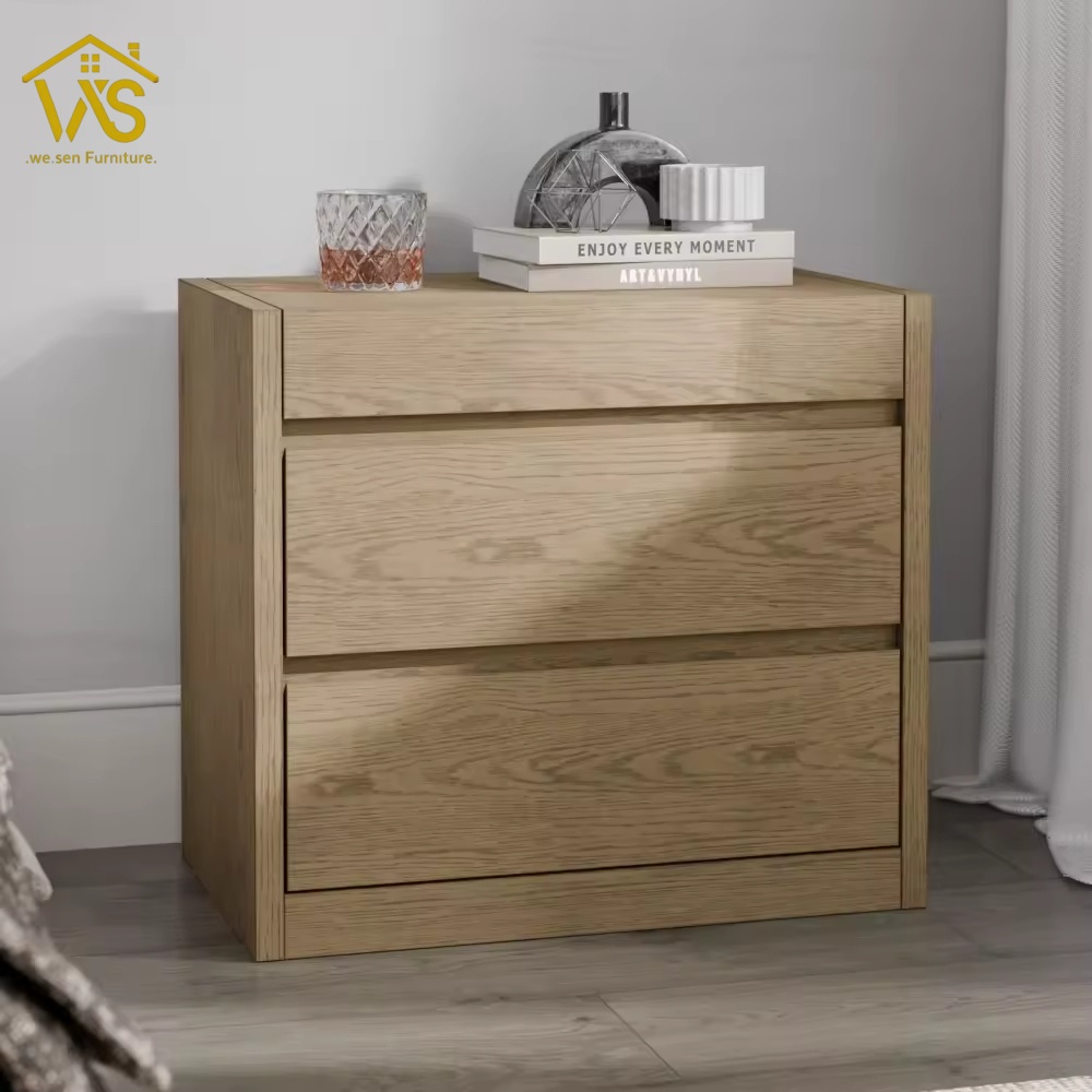 Modern nightstand with hidden compartment for valuables