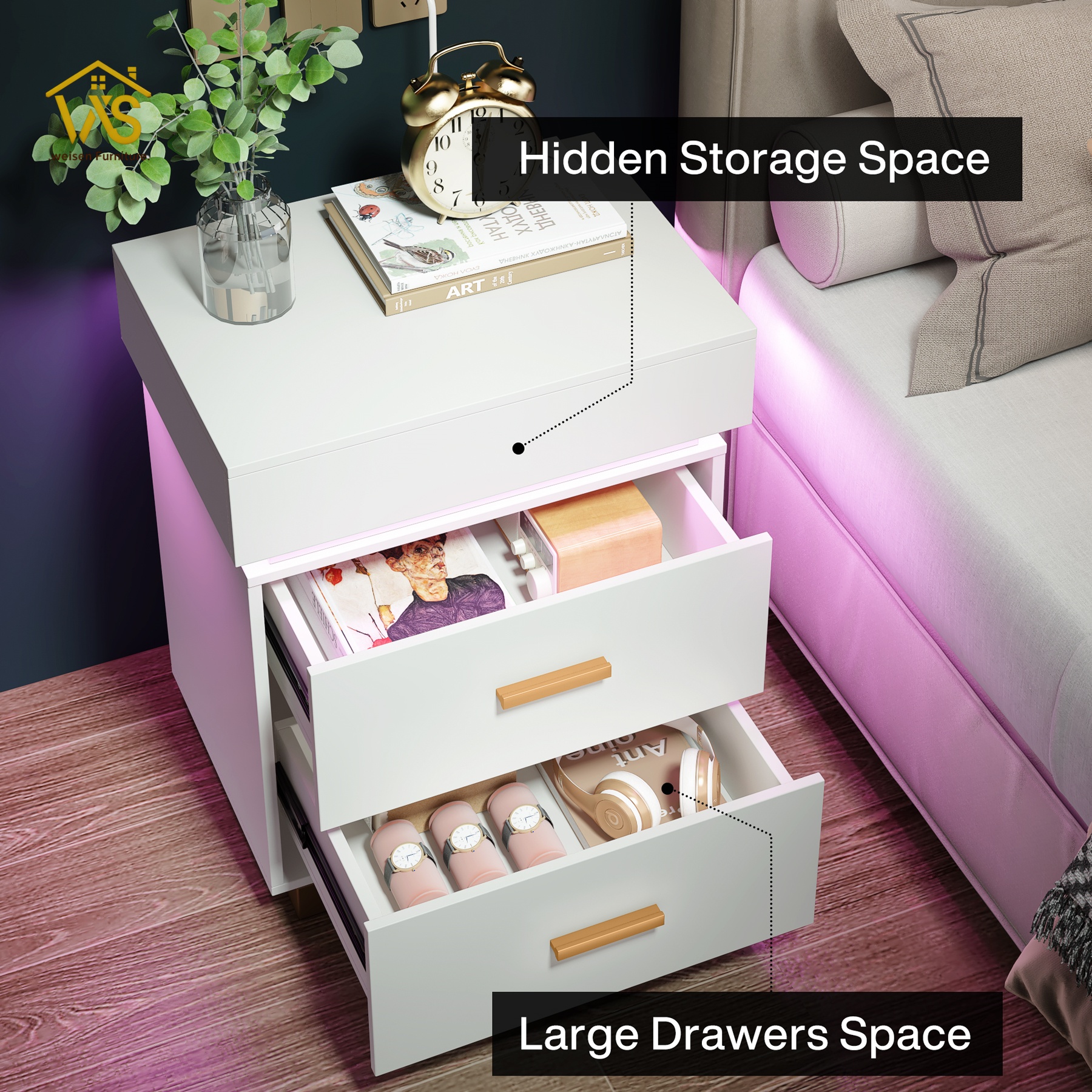 Discreet compartment furniture