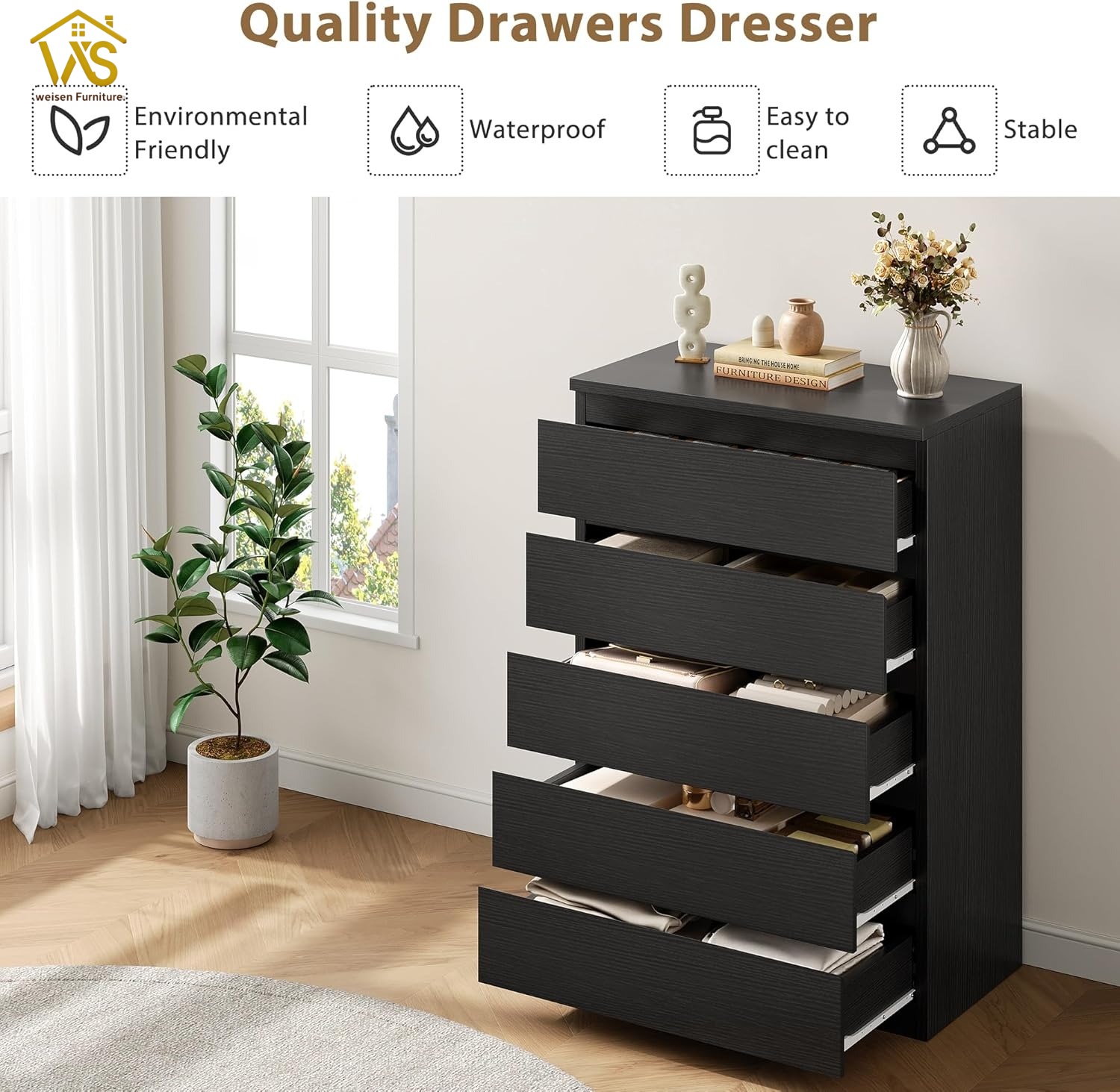 Dresser with secret hidden top storage