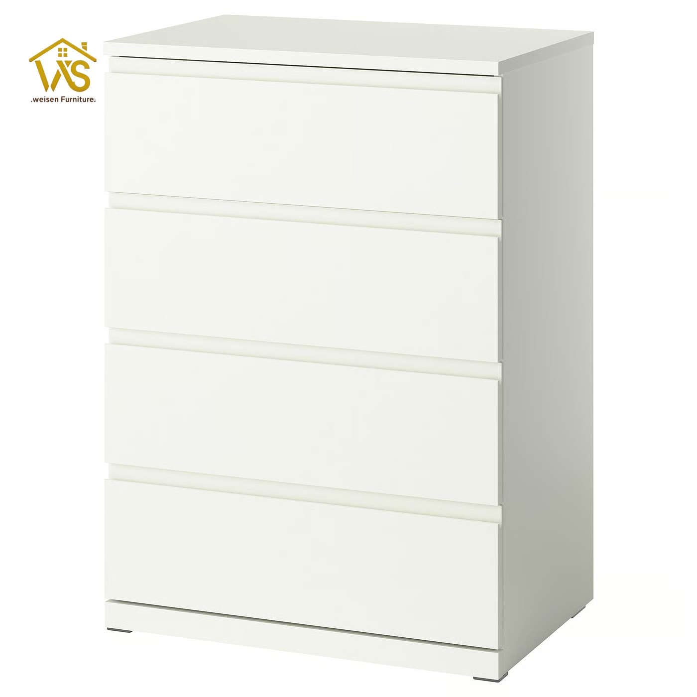 Modern Freestanding 4 Drawer Tall Chest of Drawers with Camouflaged Flip-Top Hidden Stash Compartment, Secure Anti-Theft Concealed Storage Bedroom Dresser for Valuables Jewelry Cash Documents