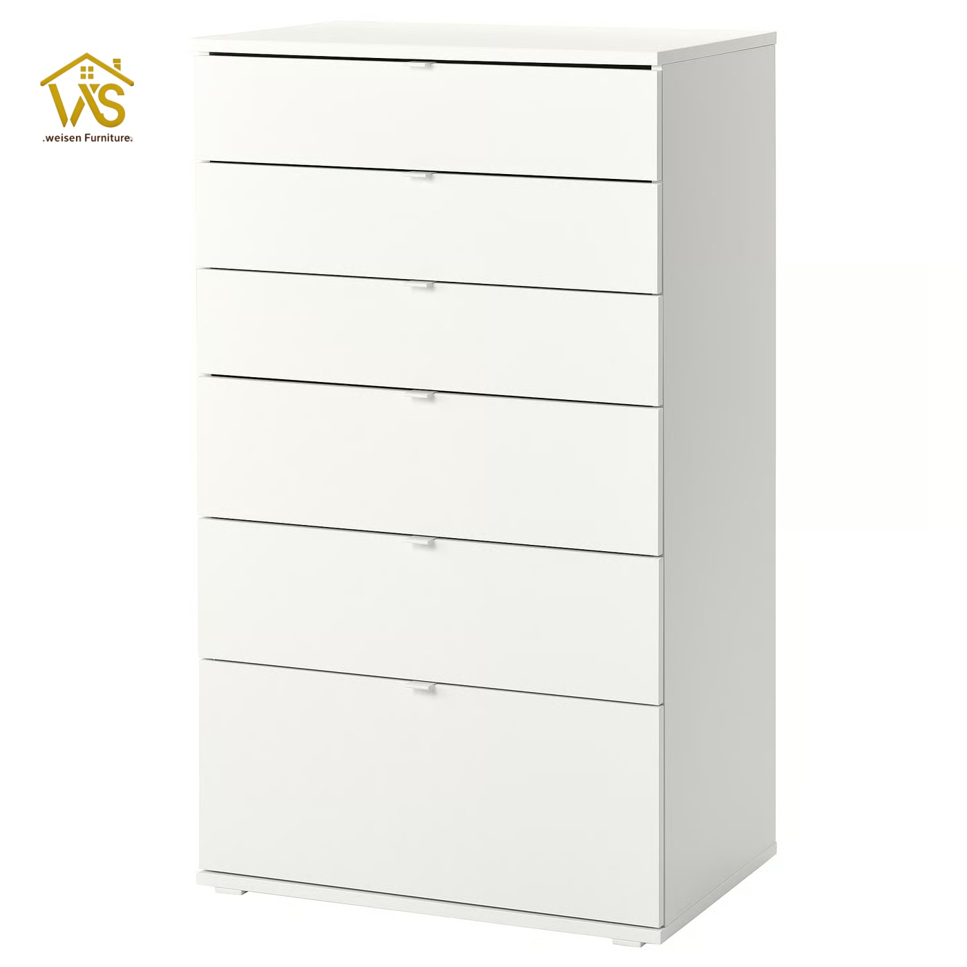 6 drawer tall chest with lockable flip top hidden compartment