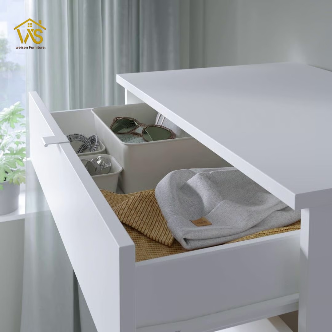 6 drawer tall chest with lockable flip top hidden compartment