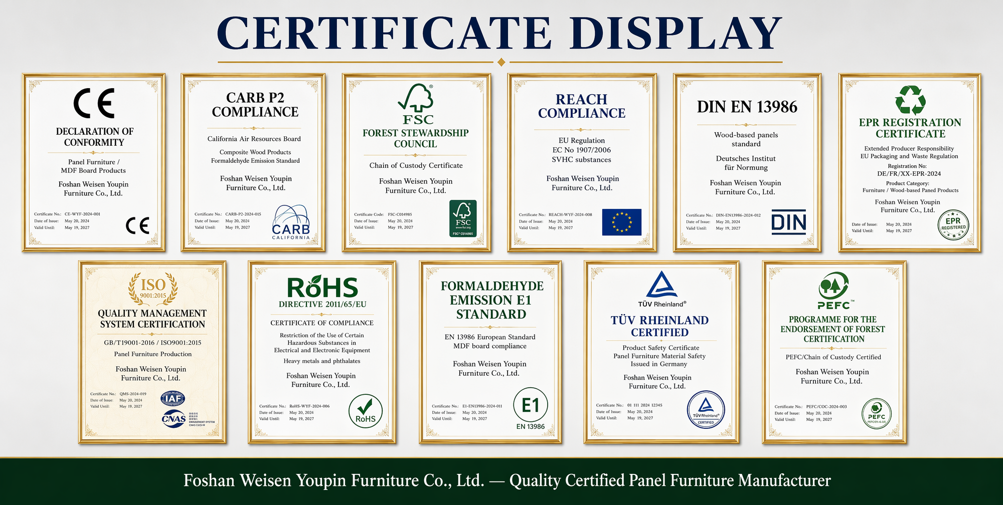 Eco-Friendly Panel Furniture Built to Global Standards